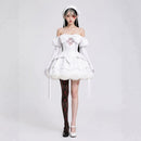 Cosplay Costume Sua Zombie Stage (2026) R1 Stage Dress Set White Women Halloween Carnival Party Outfits