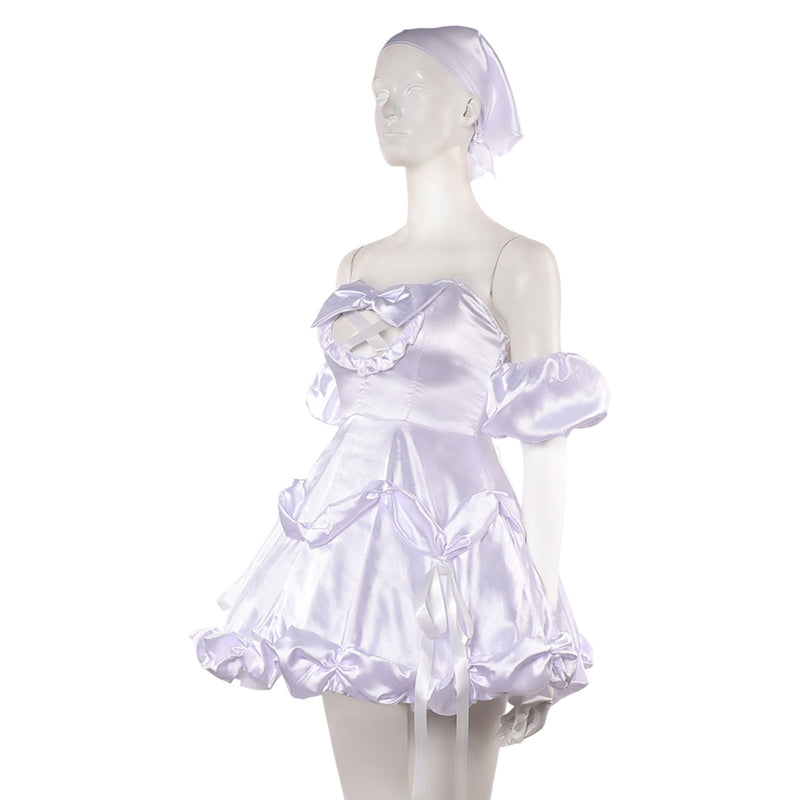 Cosplay Costume Sua Zombie Stage Budget Friendly Skirt Set White