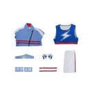 Cosplay Costume Tamamo Cross Fullset Blue Women Halloween Carnival Party Outfits