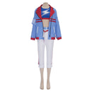 Cosplay Costume Tamamo Cross Fullset Blue Women Halloween Carnival Party Outfits
