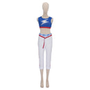 Cosplay Costume Tamamo Cross Fullset Blue Women Halloween Carnival Party Outfits