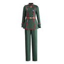 Cosplay Costume Tanya von Degurechaff Youjo Senki: The Saga of Tanya the Evil Military Uniform Green Women Halloween Carnival Party Outfits