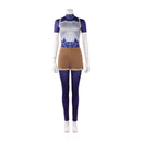 Cosplay Costume Tech Jacket Zoe Thompson Invincible Season 4 Fullset Top Pants Blue Women Halloween Carnival Party Outfits