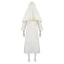 Cosplay Costume The Nun Conjuring Robe Set White Women Halloween Carnival Party Outfits