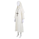 Cosplay Costume The Nun Conjuring Robe Set White Women Halloween Carnival Party Outfits