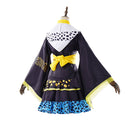 Cosplay Costume Trafalgar D. Water Law One Piece Genderbend Kimono Dress Navy Blue Women Halloween Carnival Party Outfit