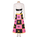 Cosplay Costume Trish Una Top Skirt Fullset Pink Women Halloween Carnival Party Outfits