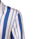 Cosplay Costume Usopp One Piece Season 2 Strip Top Pants Set Blue Men Halloween Carnival Party Outfits