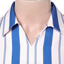 Cosplay Costume Usopp One Piece Season 2 Strip Top Pants Set Blue Men Halloween Carnival Party Outfits