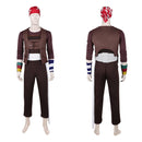 Cosplay Costume Usopp One Piece Season 2 Vest Pants Set Brown Men Halloween Carnival Party Outfits