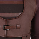 Cosplay Costume Usopp One Piece Season 2 Vest Pants Set Brown Men Halloween Carnival Party Outfits