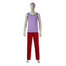 Cosplay Costume Usopp Season 2 Top Pants Set Purple Men Halloween Carnival Party Outfits