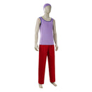 Cosplay Costume Usopp Season 2 Top Pants Set Purple Men Halloween Carnival Party Outfits