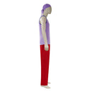 Cosplay Costume Usopp Season 2 Top Pants Set Purple Men Halloween Carnival Party Outfits