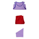 Cosplay Costume Usopp Season 2 Top Pants Set Purple Men Halloween Carnival Party Outfits