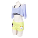 Cosplay Costume Uta OP Heroines Tunic Top Pants Casual Grey Women Halloween Carnival Party Outfits