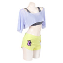 Cosplay Costume Uta OP Heroines Tunic Top Pants Casual Grey Women Halloween Carnival Party Outfits