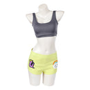 Cosplay Costume Uta OP Heroines Tunic Top Pants Casual Grey Women Halloween Carnival Party Outfits
