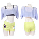 Cosplay Costume Uta OP Heroines Tunic Top Pants Casual Grey Women Halloween Carnival Party Outfits