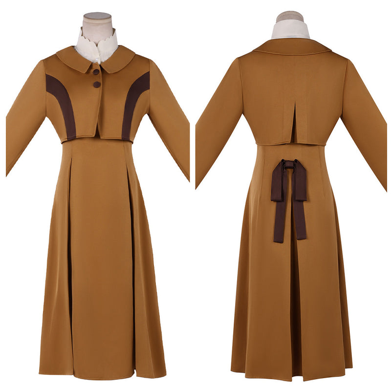 Cosplay Costume Violet Evergarden School Uniform Dress Brown Women Halloween Carnival Party Outfits