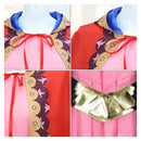 Cosplay Costume Vivi Nefertari Season 2 Cloak Dress Red Women Halloween Carnival Party Outfits