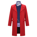 Cosplay Costume Willy Wonka Coat Inner Suit Set Red Men Halloween Carnival Party Outfits