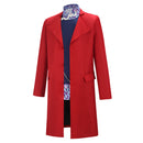 Cosplay Costume Willy Wonka Coat Inner Suit Set Red Men Halloween Carnival Party Outfits