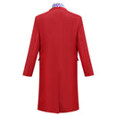 Cosplay Costume Willy Wonka Coat Inner Suit Set Red Men Halloween Carnival Party Outfits