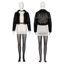 Cosplay Costume Yamada Smoking Behind the Supermarket with You Fullset Black Women Halloween Carnival Party Outfits
