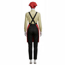 Cosplay Costume Yamada Smoking Behind the Supermarket with You Work Uniform Set Red Women Halloween Carnival Party Outfits