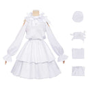 Cosplay Costume Youny Sua Alien Stage Fullset Dress Ver 2 White Women Halloween Carnival Party Outfits
