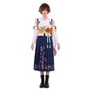 Cosplay Costume Yuna FF X Kimono Set White Women Halloween Carnival Party Outfits