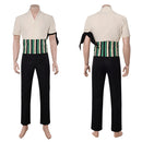 Cosplay Costume Zorro One Piece Season 2 Classic Shirt Pants Set Men Halloween Carnival Party Outfits