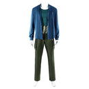 Cosplay Costume Zorro Season 2 Coat Shirt Pants Set Blue Men Halloween Carnival Party Outfits