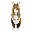 Cosplay Wig Kaoruko Nishi Kansei Neko Chainsmoker Cat (2026) High Temperture Resistance Hair Brown Halloween Carnival Party Accessories