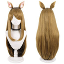 Cosplay Wig Kaoruko Nishi Kansei Neko Chainsmoker Cat (2026) High Temperture Resistance Hair Brown Halloween Carnival Party Accessories