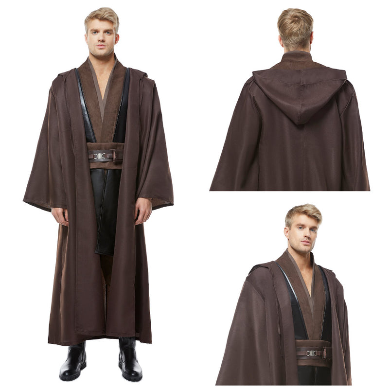 Cossky Costumes Anakin Skywalker Jedi Robe Costume Outfit Full Set Halloween Cosplay Costume