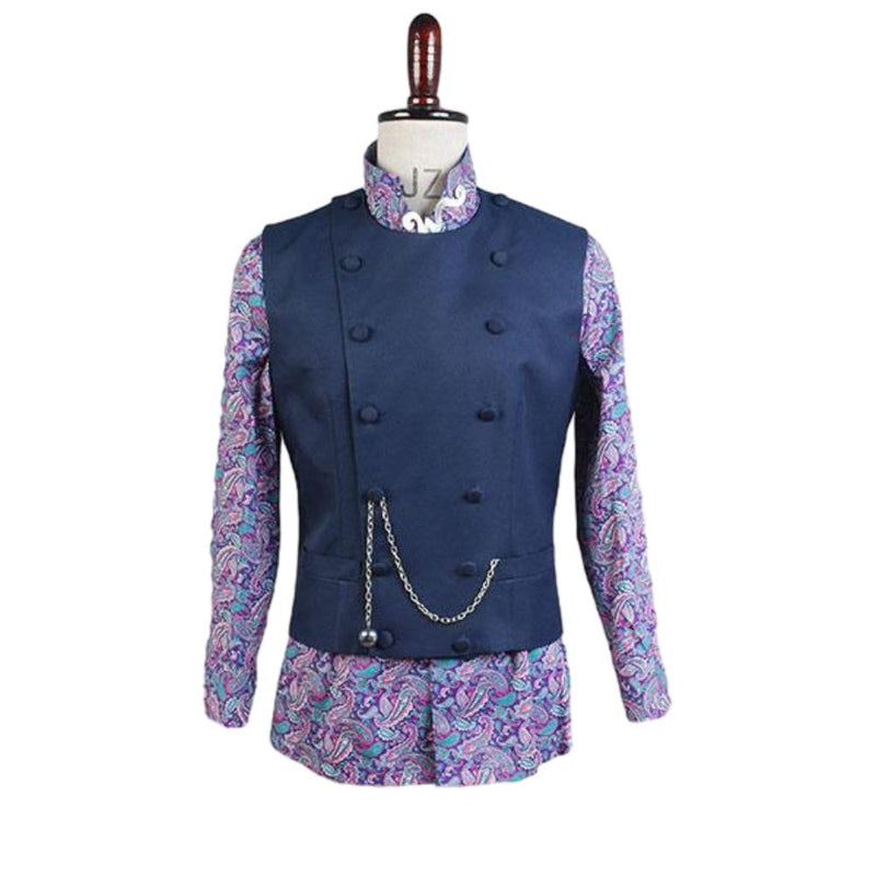 Cossky Costumes Charlie and the Chocolate Factory Willy Wonka Outfit Cosplay Costume