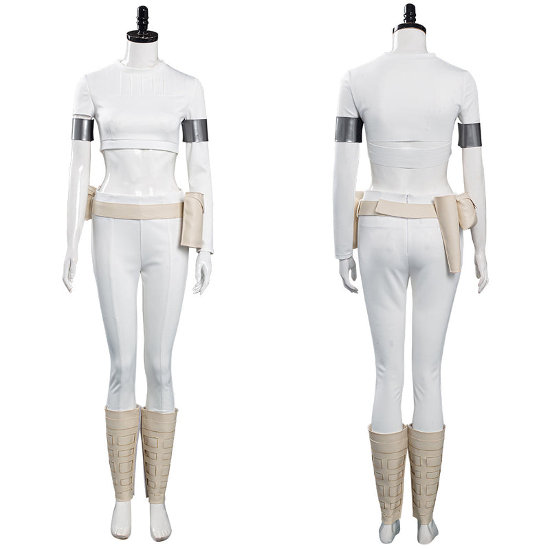 Cossky Costumes Costume / Female XS / Without Shoes Padme Amidala White Outfits Halloween Carnival Suit Cosplay Costume