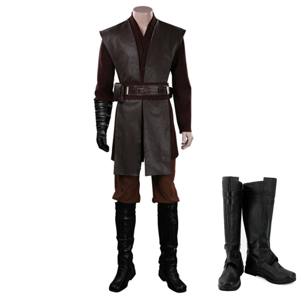 Cossky Costumes Costume+Shoes / Male S / EUR 40 US 7.5 Anakin Skywalker Outfits Halloween Carnival Suit Cosplay Costume