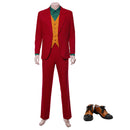 Cossky Costumes Costume + Shoes / Male S / Male US9 EUR43 Joker 2019 Joaquin Phoenix Arthur Fleck Joker Cosplay Costume
