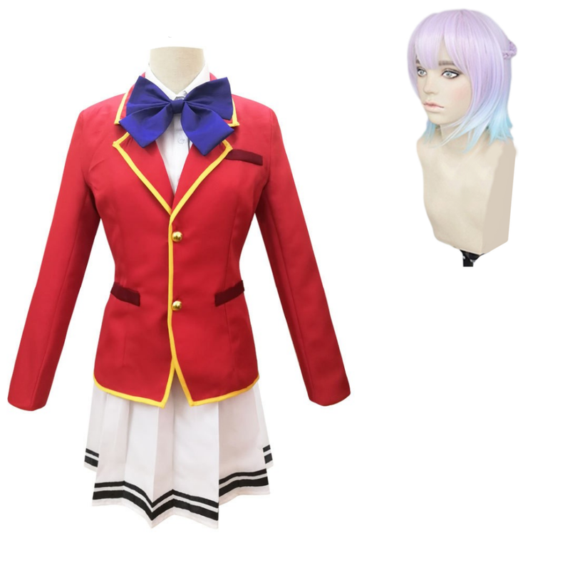 Cossky Costumes Costume+Wig (Arisu Sakayanagi) / S Classroom of the Elite Horikita Suzune Karuizawa Kei School Uniform Cosplay Costume