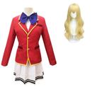 Cossky Costumes Costume+Wig (Kei Karuizawa) / S Classroom of the Elite Horikita Suzune Karuizawa Kei School Uniform Cosplay Costume