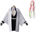 Cossky Costumes Costume+Wig / S Kanroji Mitsuri Uniform Outfits Halloween Carnival Suit Cosplay Costume