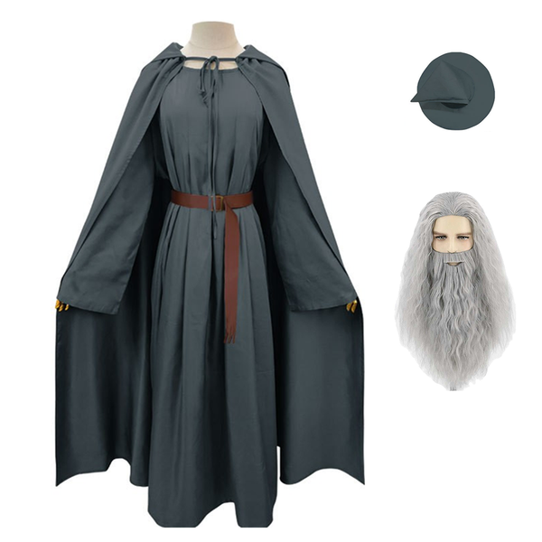 Cossky Costumes Costume+Wig / S The Lord of the Rings The Fellowship of the Ring Gandalf Cosplay Costume