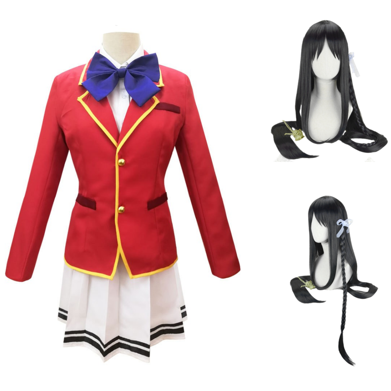 Cossky Costumes Costume+Wig (Suzune Horikita) / S Classroom of the Elite Horikita Suzune Karuizawa Kei School Uniform Cosplay Costume