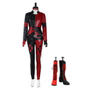 Cossky Costumes Female / Costume + Shoes / S The Suicide Squad 2021 Harley Quinn Vest Pants Outfits Halloween Carnival Suit Cosplay Costume