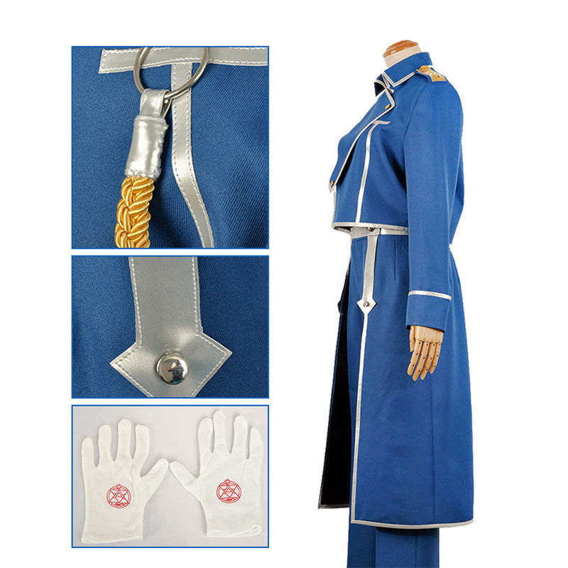 Cossky Costumes FullMetal Alchemist Cosplay Roy Mustang Uniform Cosplay Costume