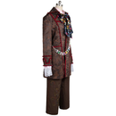 Cossky Costumes Johnny Depp Jacket Pants Tie 6 pcs Mad Hatter Outfits Cosplay Costume Halloween Suit
