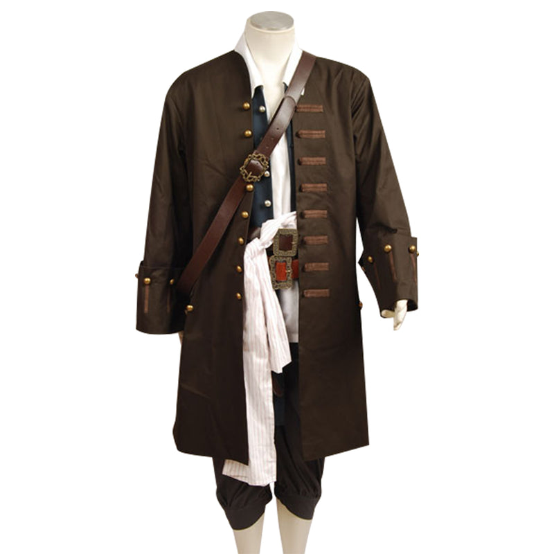 Cossky Costumes Male / Costume / S Pirates Jack Outfits Halloween Suit Cosplay Costume